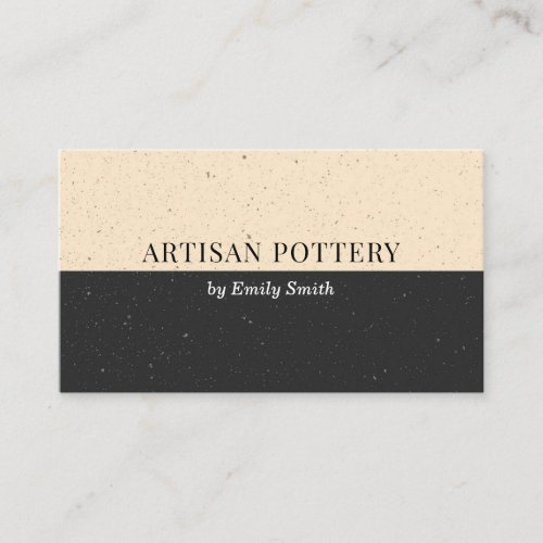 Elegant Chic Ceramic Pottery Business Card