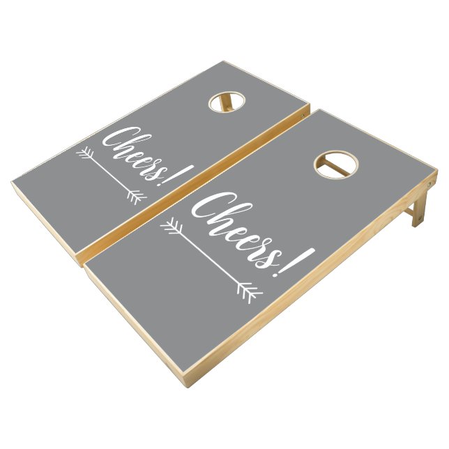 elegant chic CHEERS! | Cornhole Set (Angled)