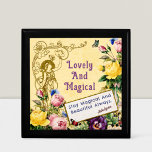 Elegant Chic Custom Gifts for 21 Year Old Female Gift Box<br><div class="desc">Experience the enchantment of our Vintage Fairy Flowers design,  featuring a beautiful floral motif and a whimsical fairy. Customize your message,  greeting,  and name to create a one-of-a-kind decor piece. Perfect for adding magic to your home.</div>