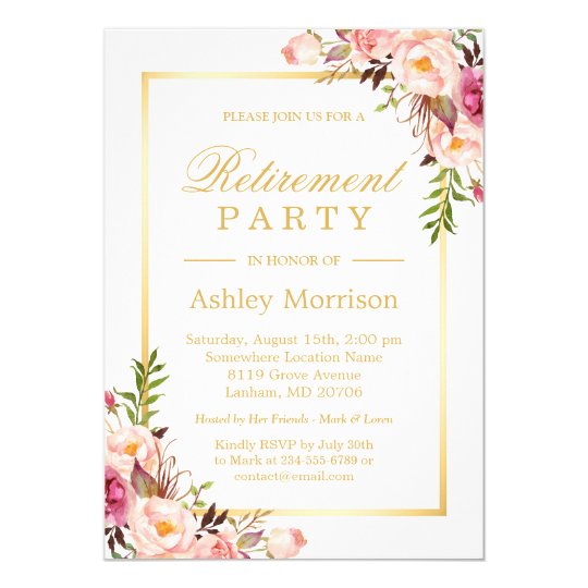 retirement party announcements
