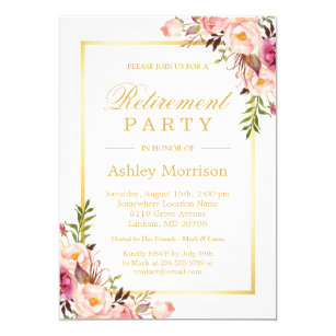 Retirement Party Invitations Zazzle