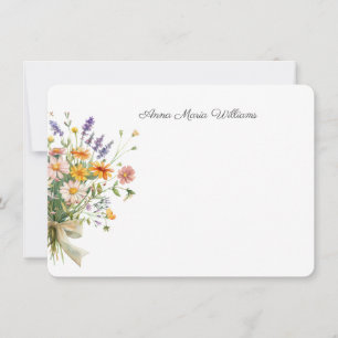 Elegant Chic Floral Note Card