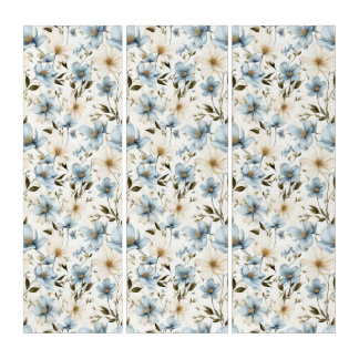 Elegant chic floral roses cottage core triptych