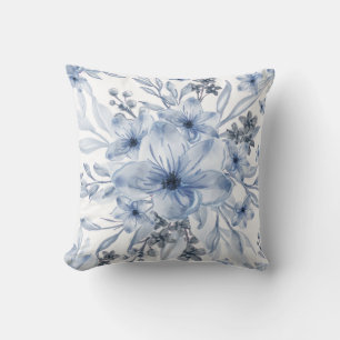 Elegant chic floral throw pillow