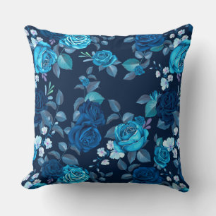 Elegant chic floral throw pillow