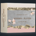 Elegant Chic Floral Wedding 3 Ring Binder<br><div class="desc">Elegant chic floral wedding planner.</div>