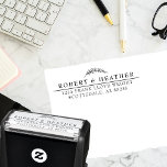 Elegant Chic Formal Personalized Return Address Self-inking Stamp<br><div class="desc">Create a striking and personalized impression with our Elegant Chic Formal Personalized Return Address Self-Inking Stamp. This self-inking stamp embodies a perfect blend of modern, minimalist, clean, and simple design elements, making it a versatile addition to your stationery collection. At the top, "Return to Sender" stands out in a bold...</div>