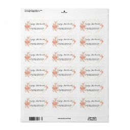 Elegant chic Geometric Modern Frame Address Label | Zazzle