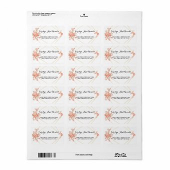 Elegant chic Geometric Modern Frame Address Label | Zazzle