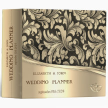 Elegant Chic Gold Hearts,Old Gold Swirls