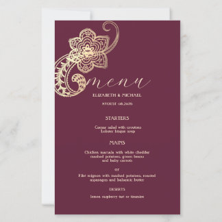 Elegant Chic Gold Paisley