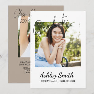 Elegant Chic Graduation Invitation