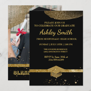 Elegant Chic Graduation Invitation