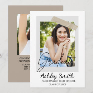 Elegant Chic Graduation Invitation