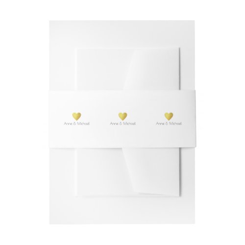 elegant  chic love monogram wedding white invitation belly band