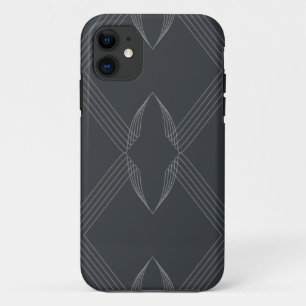 Elegant, chic, luxurious, simple line pattern iPhone 11 case