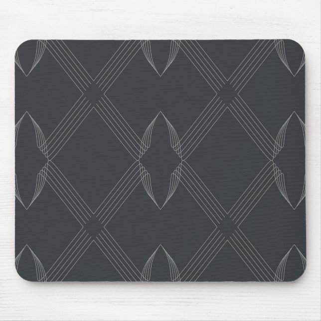 Elegant, chic, luxurious, simple line pattern mouse pad (Front)