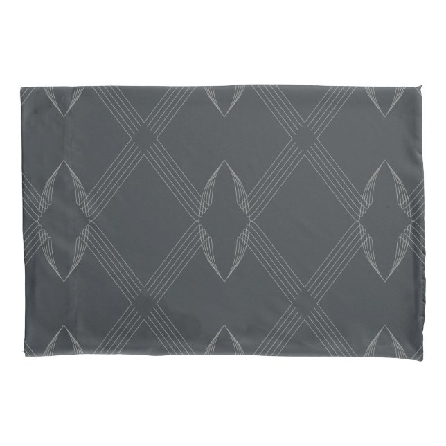 Elegant, chic, luxurious, simple line pattern pillow case (Front)