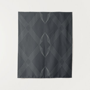 Elegant, chic, luxurious, simple line pattern tapestry