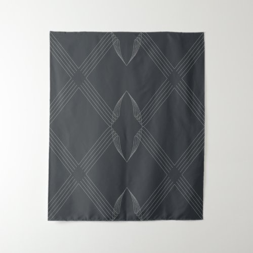 Elegant chic luxurious simple line pattern tapestry