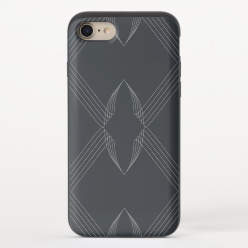 Elegant chic luxurious simple line pattern iPhone 87 slider case