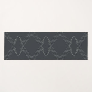 Elegant, chic, luxurious, simple line pattern yoga mat