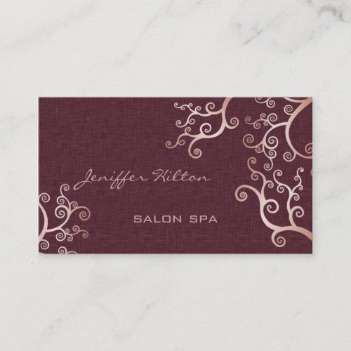 Elegant chic luxury contemporary abstract linen business card templates