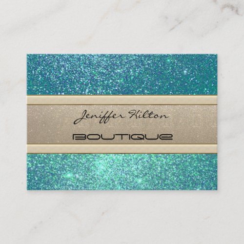 Elegant chic luxury contemporary  glittery business card