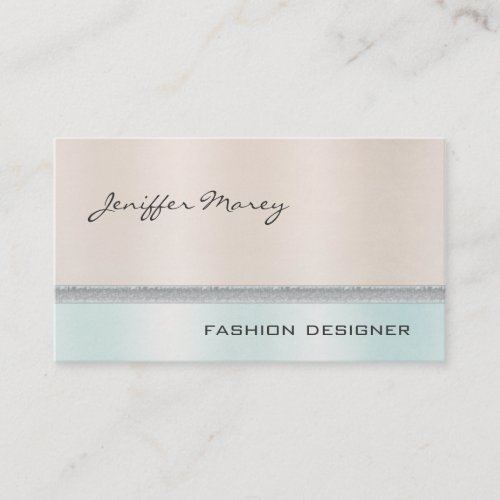 Elegant chic luxury contemporary shiny pastel business cards