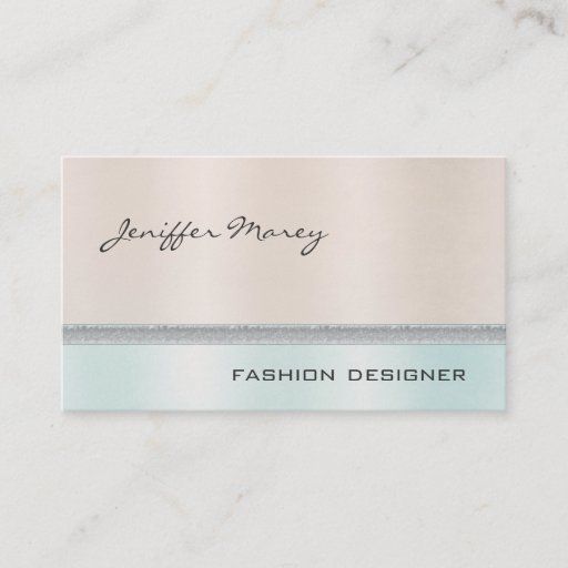 Customizable Elegant chic luxury contemporary shiny pastel business cards