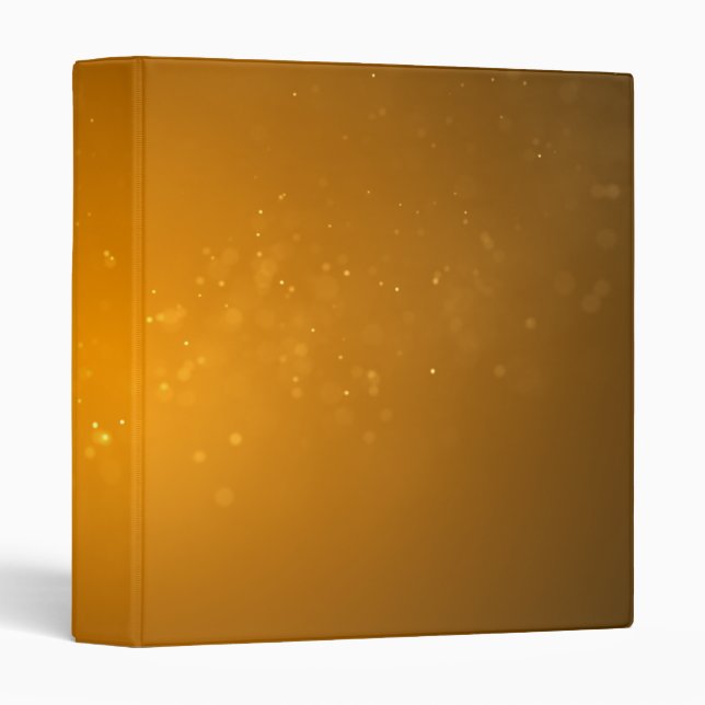 Elegant Chic Luxury Faux Glitter  3 Ring Binder (Front/Spine)