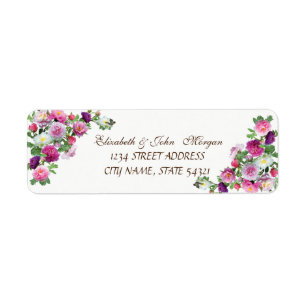 Elegant Chic Luxury -Roses Address Label