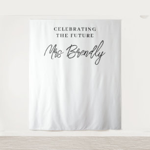 Elegant Chic Minimalist Bridal Shower Backdrop
