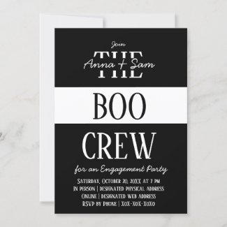 Elegant Chic Modern Striped Fall Engagement Party