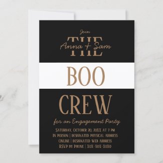 Elegant Chic Modern Striped Fall Engagement Party