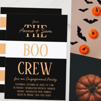 Elegant Chic Modern Striped Fall Engagement Party