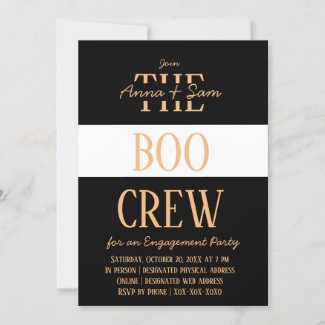 Elegant Chic Modern Striped Fall Engagement Party