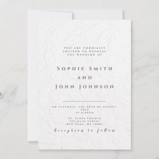 Elegant Chic & Modern Wedding Invitation