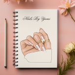 Elegant Chic Nail Salon Professional Appointment   Planner<br><div class="desc">An elegant appointment planner for a nail salon,  featuring a sleek design to organize client appointments and services. With a sophisticated color palette and typography,  it combines functionality with a professional,  high-end look. Perfect for managing schedules with style.</div>