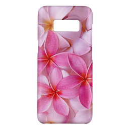 Elegant Chic Pastel Pink Hawaiian Plumeria Flowers Case-Mate Samsung Galaxy S8 Case