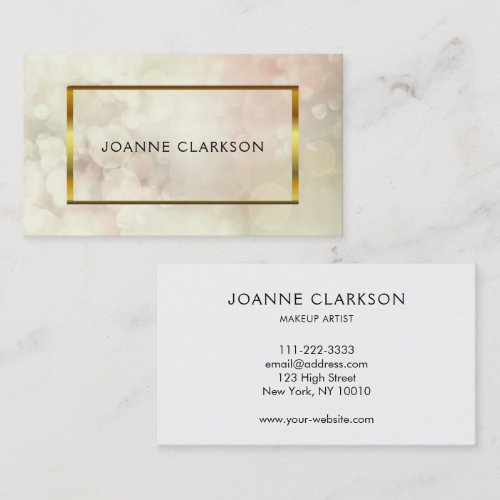 Elegant chic pattern professional business card