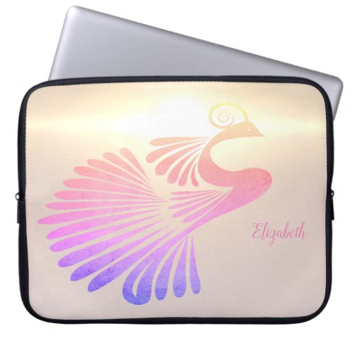 Elegant Chic Peacock Laptop Sleeve