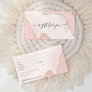 Elegant Chic Pink Gold Marble Agate Gift Card