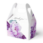 Elegant Chic Purple and Silver Floral Wedding