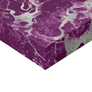 Elegant Chic Purple Violet Abstract Pattern Faux Canvas Print
