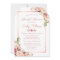 Elegant Chic Rose Gold Floral Bridal Shower