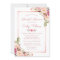 Elegant Chic Rose Gold Floral Bridal Shower