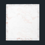 Elegant Chic Rose Gold Foil Marble Notepad<br><div class="desc">Elegant Chic Rose Gold Foil Marble Notepad. This design features our stylish and elegant faux rose gold foil style with a vellum sheet to help you have more writing space.</div>