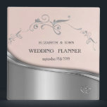 Elegant Chic Silver Swirls Wedding Planner 3 Ring Binder<br><div class="desc">Elegant chic silver  swirls  wedding planner.</div>