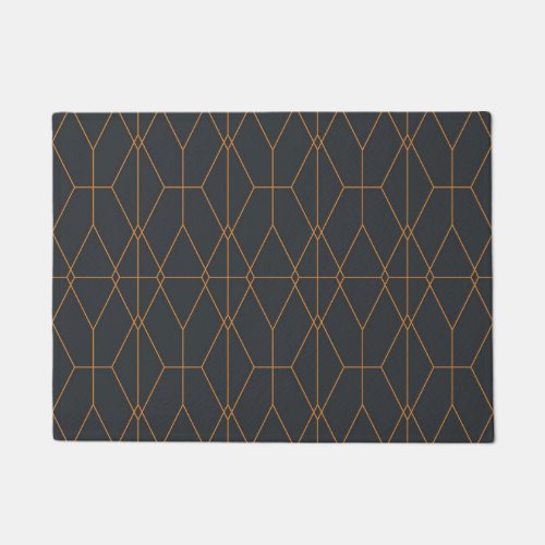 Elegant chic simple luxurious line pattern art doormat